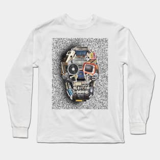 retro tech skull Long Sleeve T-Shirt